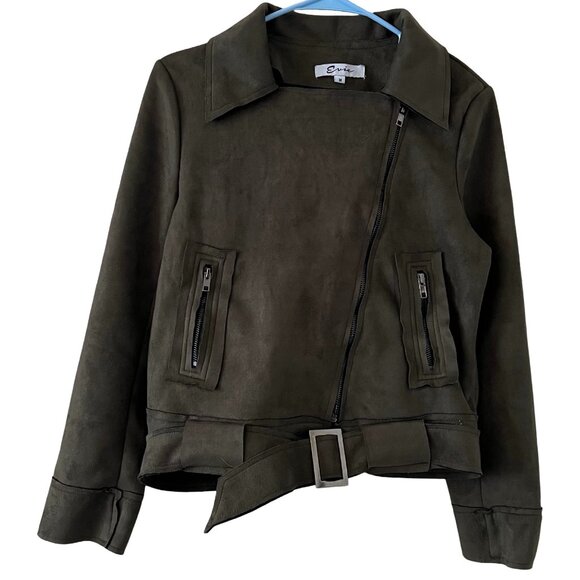 Evie Faux Suede Jacket - Picture 1 of 5